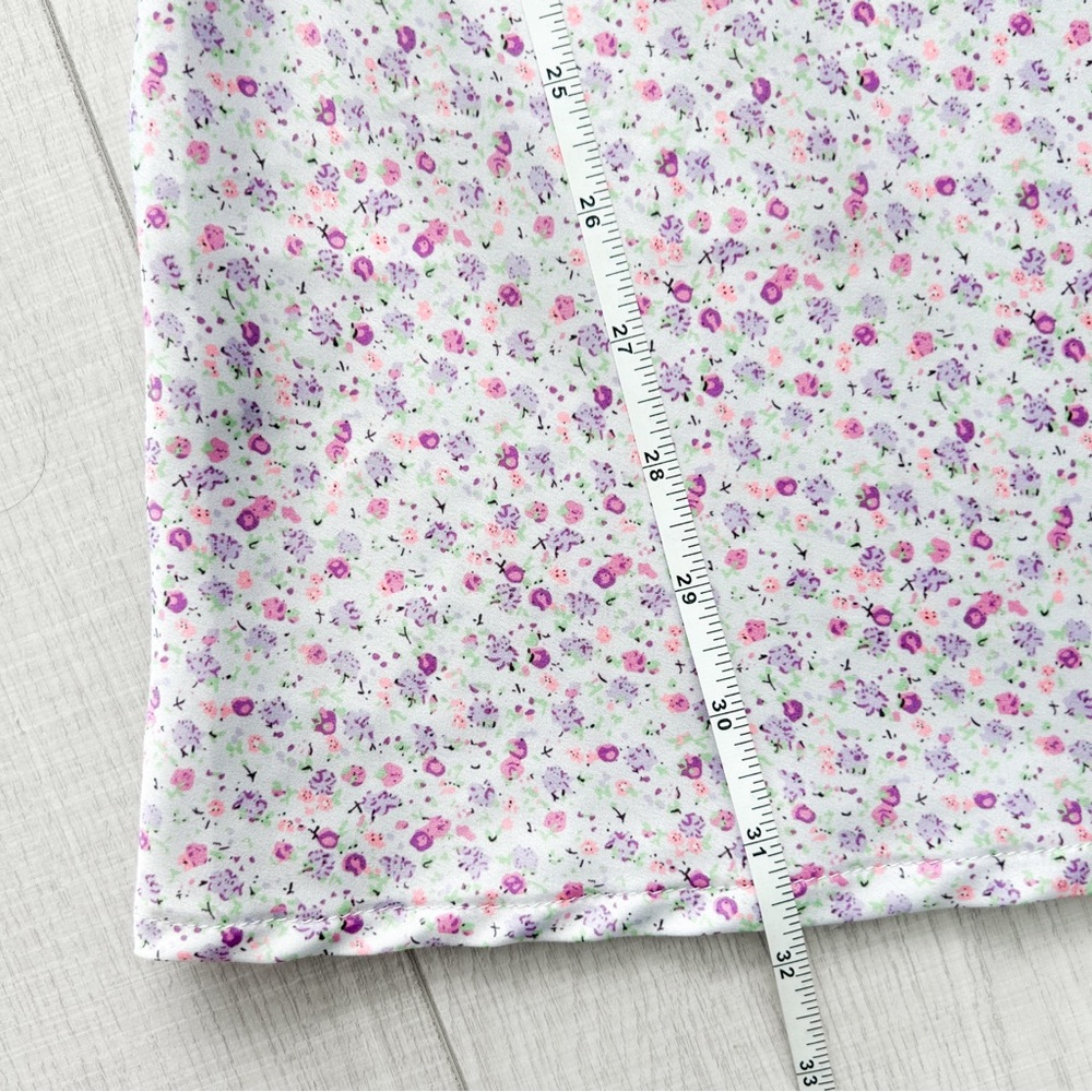 Princess Polly lilac floral satin mini slip dress - Picture 10 of 13